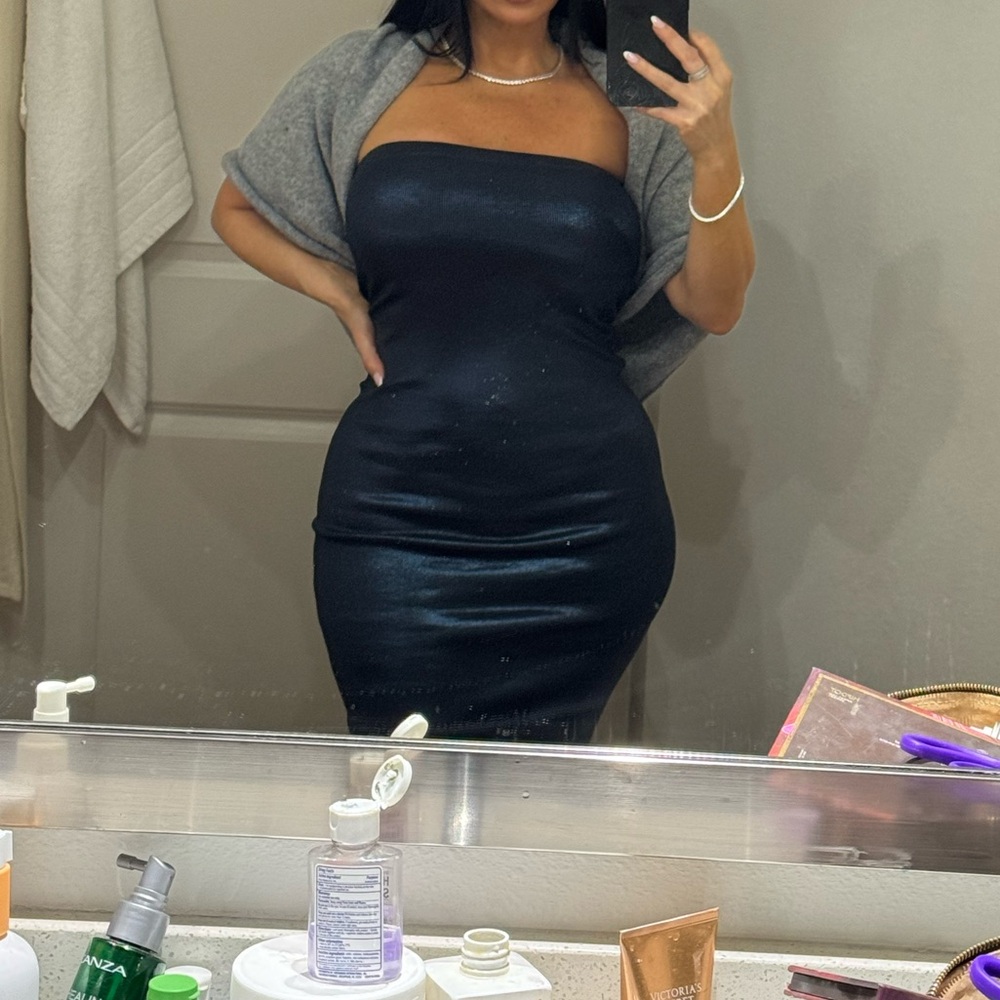 Zara Midnight Strapless Dress